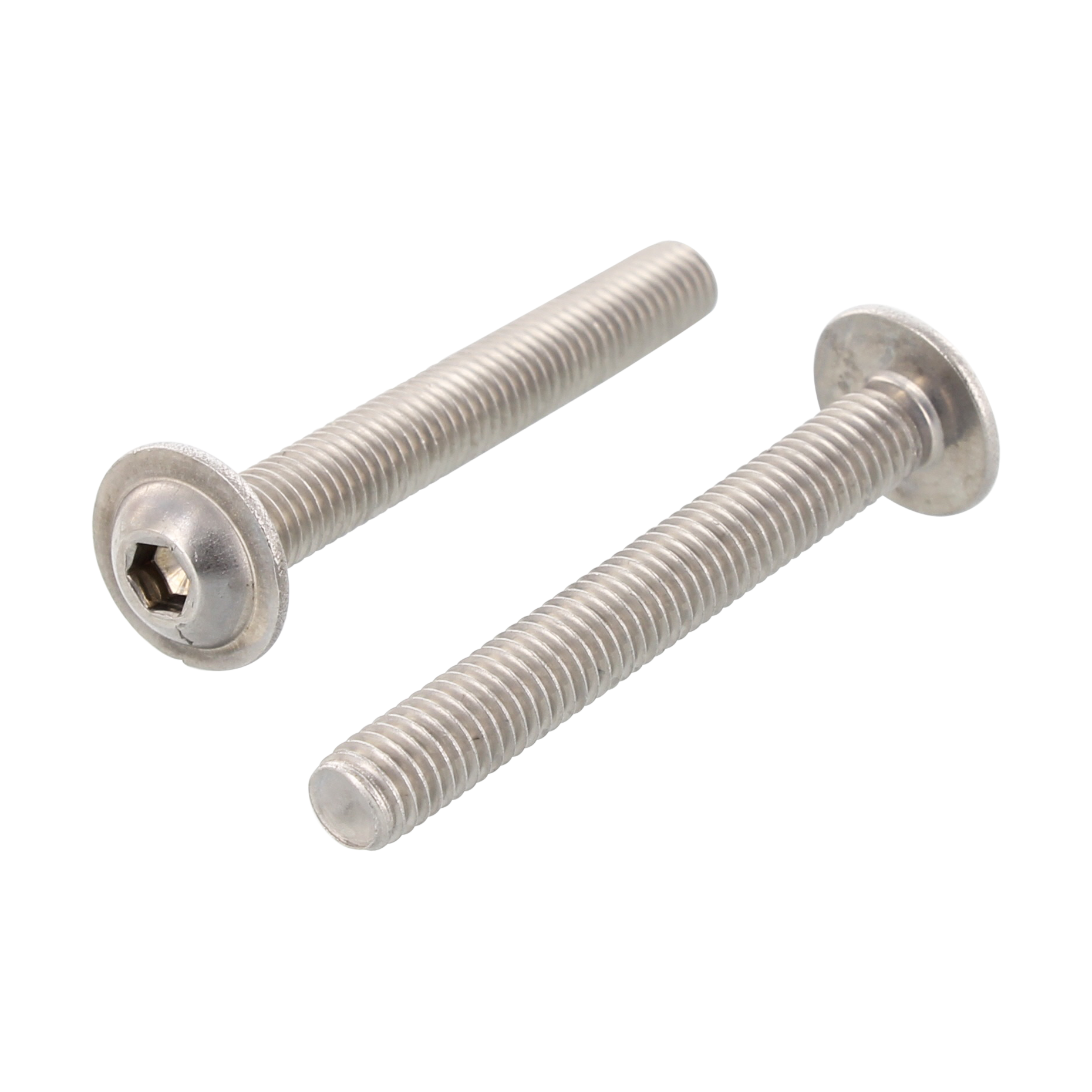 LINSEHODESKRUE MED INNV. SEKSKANT OG FLENS ISO 7380-2 RUSTFRI A2 LINSEHODESKRUE MED INNV. SEKSKANT OG FLENS ISO 7380-2 RUSTFRI A2